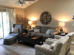 House, Multiple Beds, Patio, Garden View | Living area