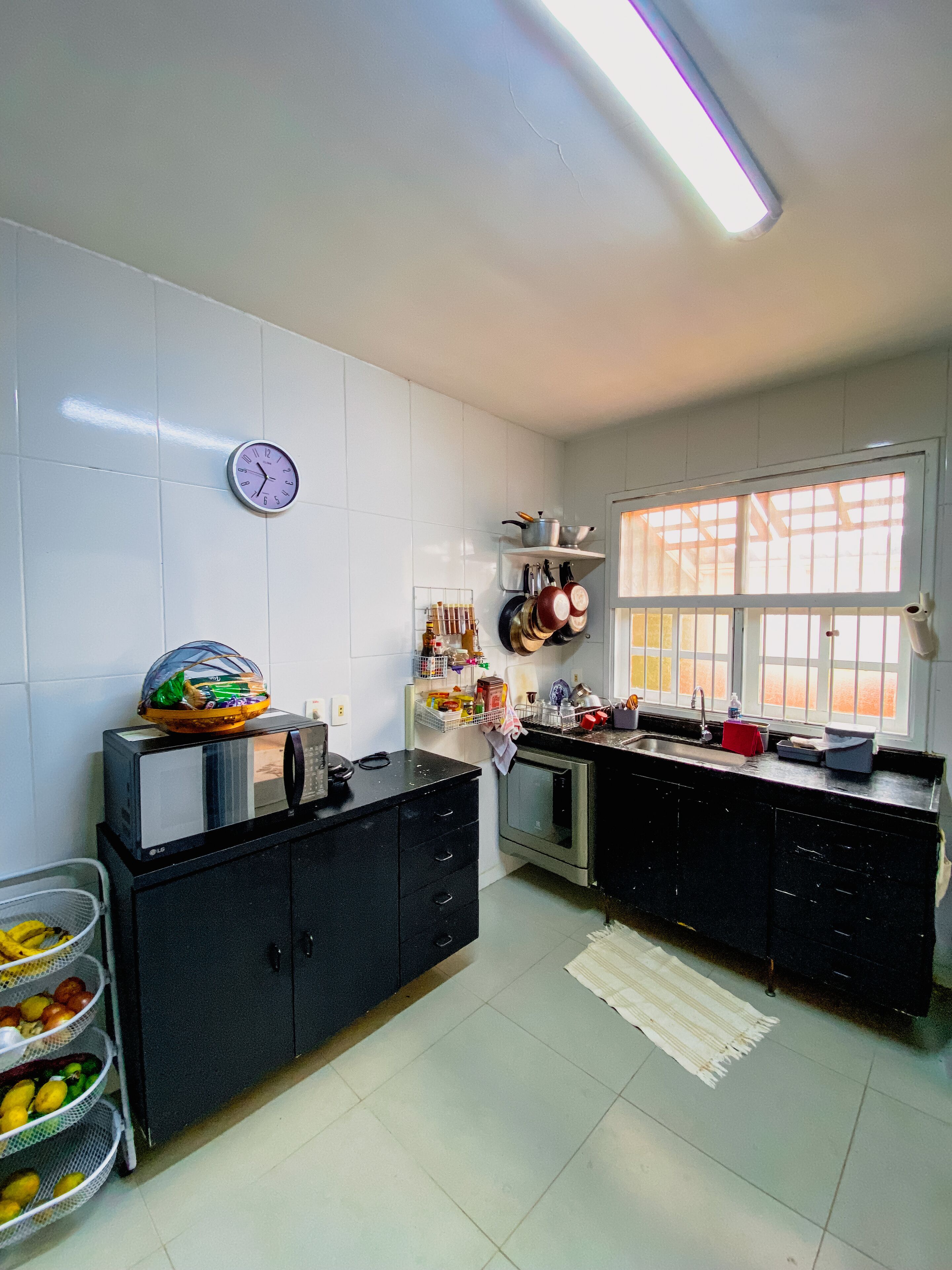 Microwave, espresso maker, cookware/dishes/utensils