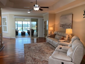 House, Multiple Beds, Pool Access, Golf View | Living area | TV - 2334 Gatsby Ln (The Villages)