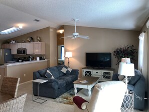 Villa, Multiple Beds, Lanai, Garden View | Living area | TV - 2816 Burgos Dr (The Villages)