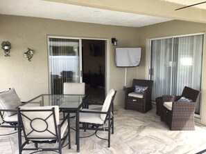 Villa, Multiple Beds, Lanai, Garden View | Terrace/patio