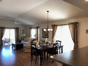 Villa, Multiple Beds, Lanai, Garden View | Dining