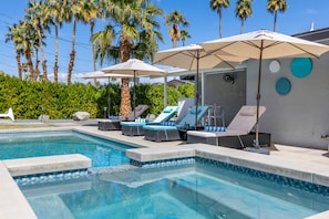 A heated pool