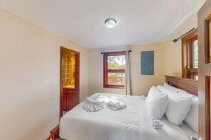 2 bedrooms, internet, bed sheets