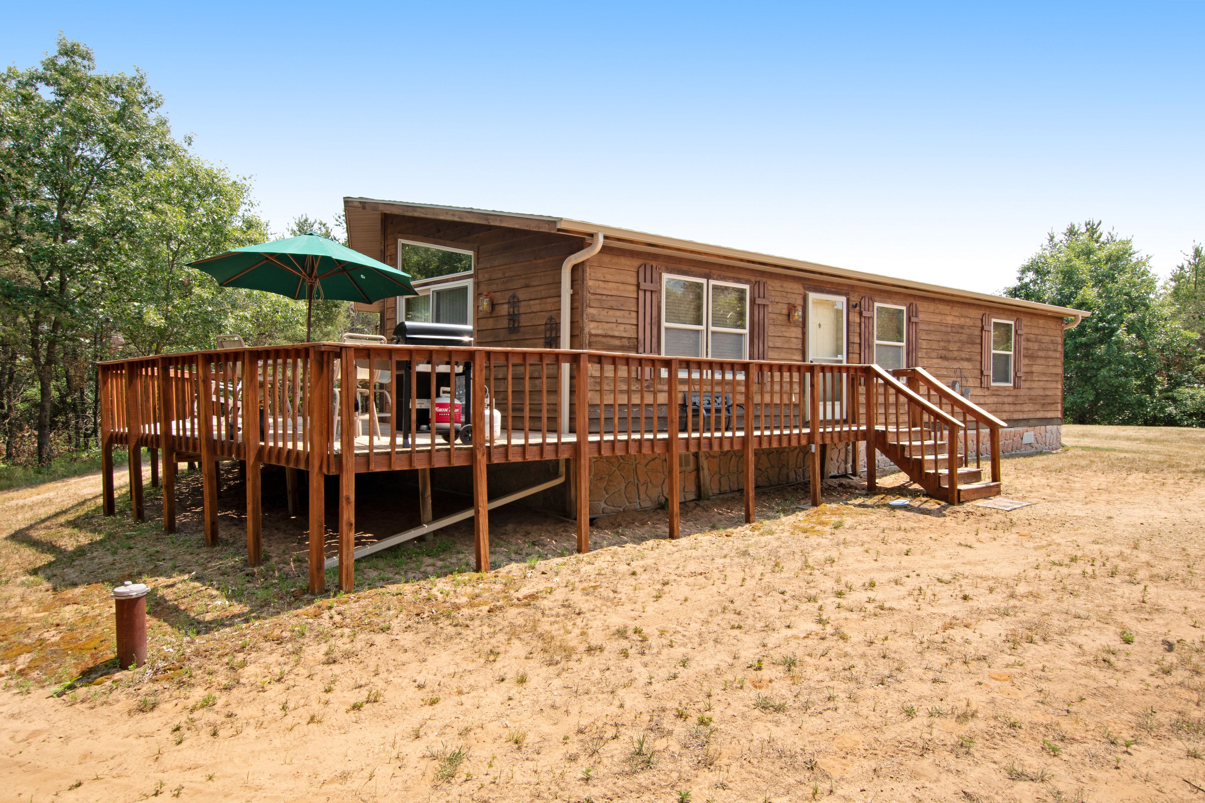 Affable dog-friendly home with firepit, gas grill, deck, & W/D - child-friendly