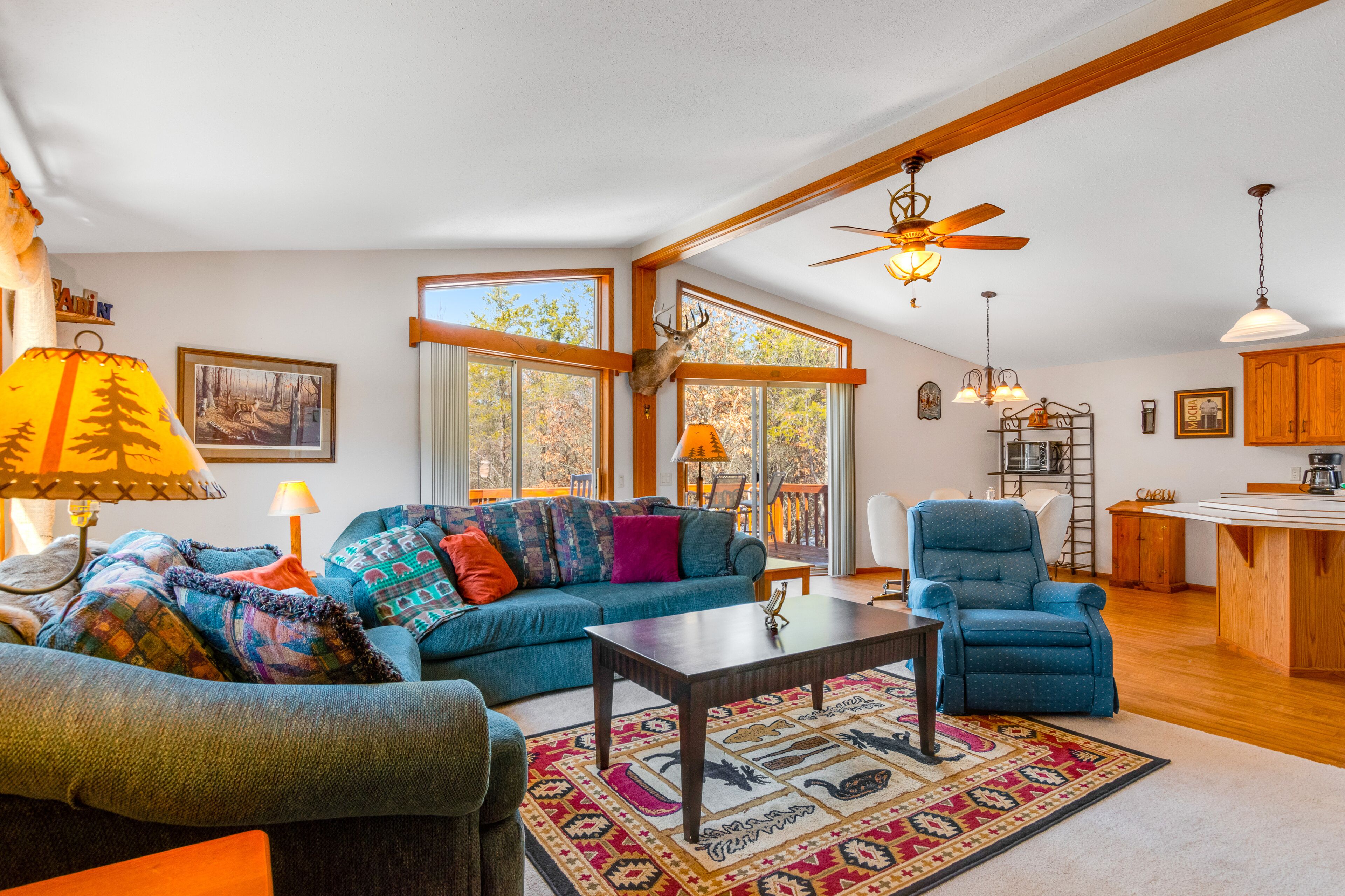 Affable dog-friendly home with firepit, gas grill, deck, & W/D - child-friendly