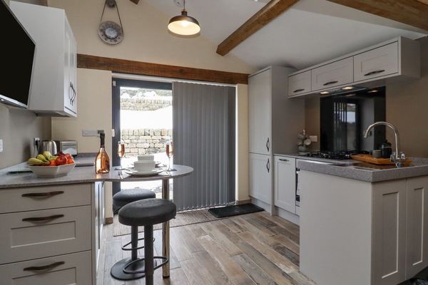 Fridge, dishwasher, electric kettle, toaster