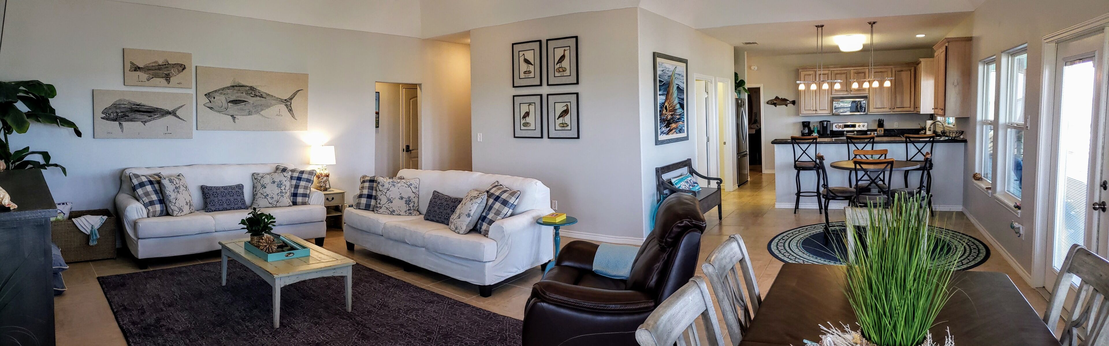 Copano waterfront, 300' private fishing pier, huge porch, boat parking, tranquil