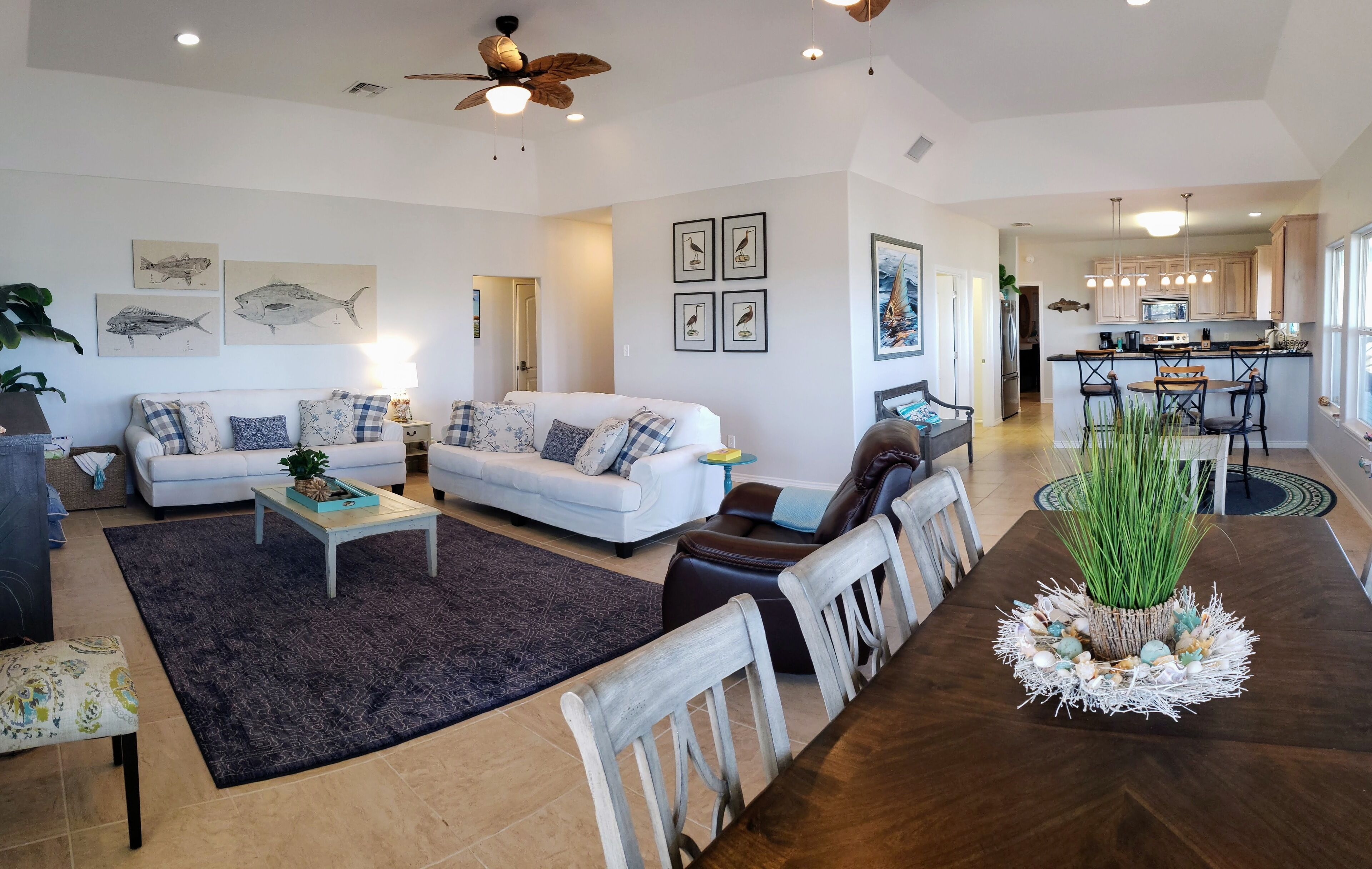 Copano waterfront, 300' private fishing pier, huge porch, boat parking, tranquil