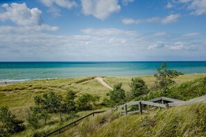 Enjoy a serene ocean view from this tranquil coastal retreat.