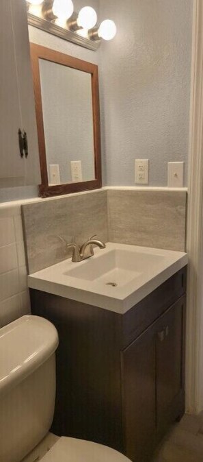 Shower, soap, toilet paper