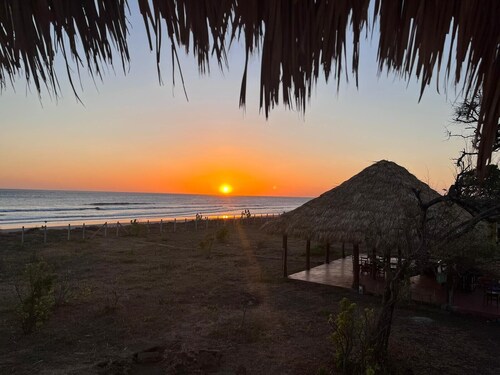 Cabana Mitchell is a beachfront cozy cabana at Playa Tesoro