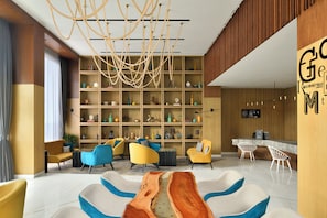 Sala de estar en el lobby