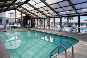 Indoor pool, a heated pool