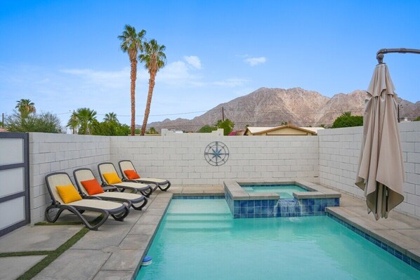 A heated pool