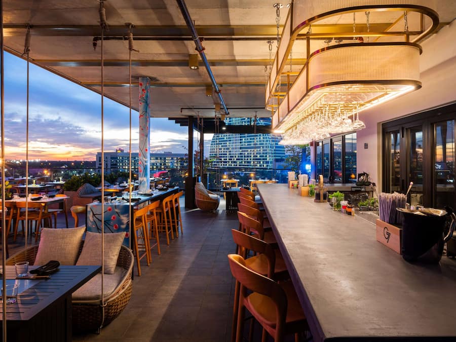 Bar på takterrassen