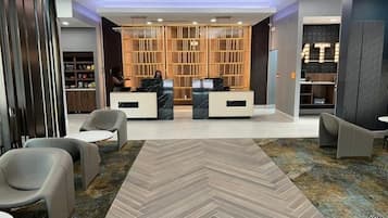 Mostrador para check-in y check-out