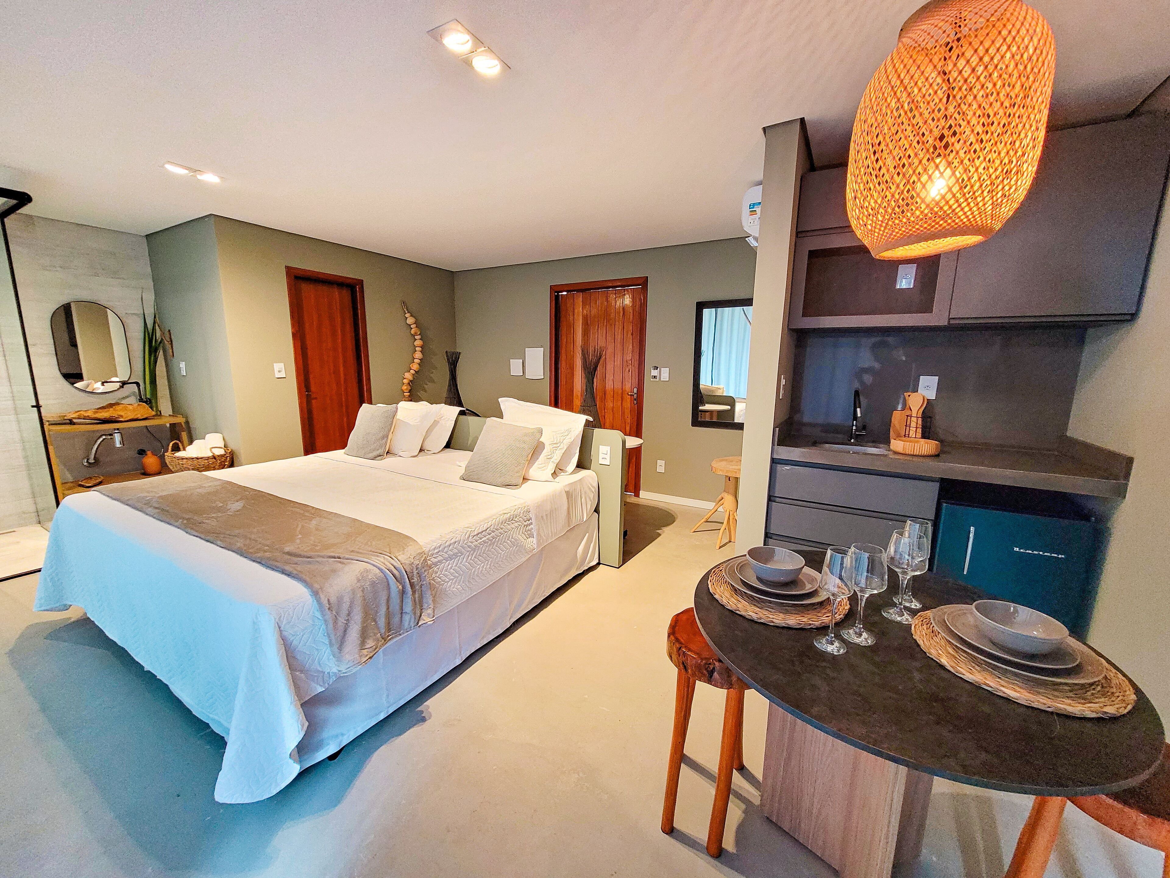 1 bilik tidur, bar mini, Wi-fi percuma, cadar katil 