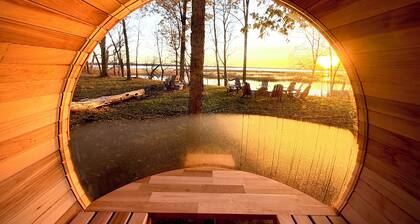 Unique Lake Cabin- Hot Tub, 2 Saunas, Massage Chair, Ice Baths - SPA