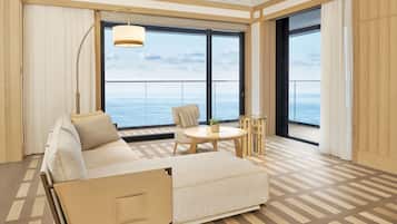 套房, 1 間臥室, 非吸煙房, 海景 (Balcony) | 海灘/海景