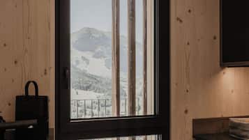 Căn hộ Deluxe, sân hiên (Abendsonne) | Bếp riêng | Tủ lạnh, bếp nấu, máy rửa bát, dụng cụ pha espresso