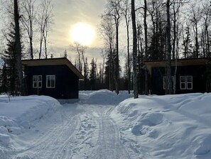 Property grounds - Talkeetna Tiny House Cabin Aspen Fire-pit/ski/bike/multi-use trails (Talkeetna)