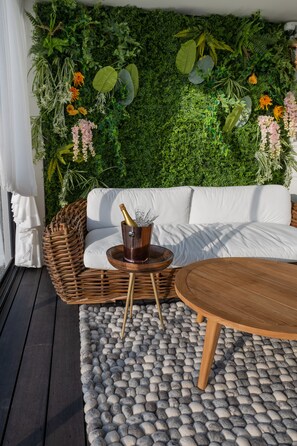 Exclusive Apartment, Patio, Sea View | Terrace/patio - Tripel-A (Tel Aviv)