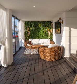 Exclusive Apartment, Patio, Sea View | Terrace/patio