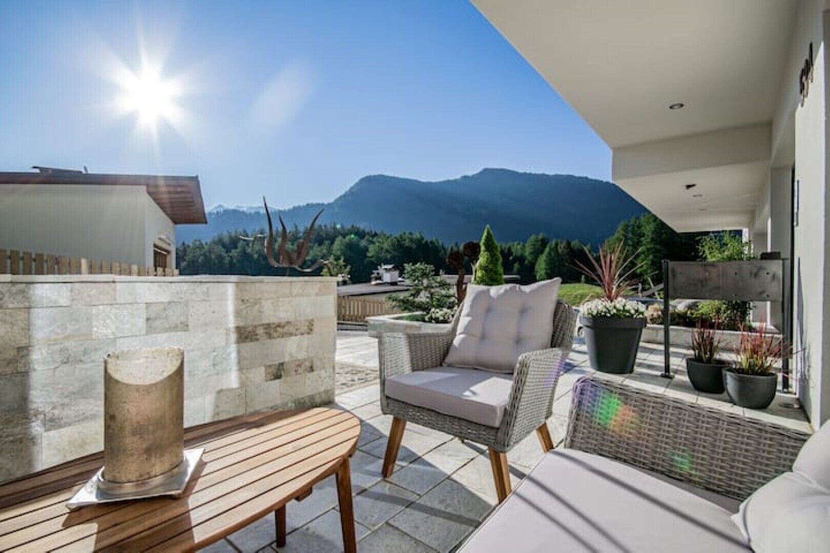 Wohnung C&C / mit Terrasse mit Herrlichem Blick in die Berge