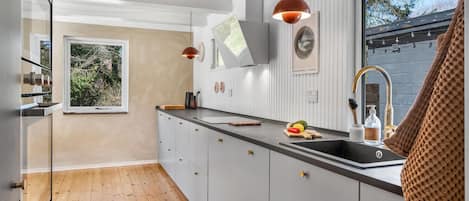 Kühlschrank, Ofen, Herdplatte, Geschirrspüler