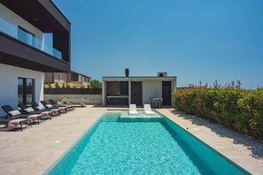 Una piscina riscaldata