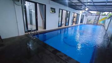 Indoor pool, outdoor pool