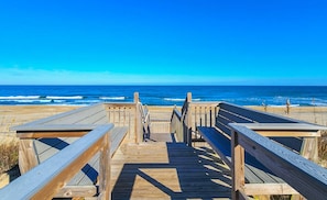 Vlak bij het strand