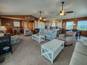 Flat-screen TV, DVD player, books, stereo - Grand View - Spectacular Ocean views from this 4 BR home w/Private Pool (Duck)