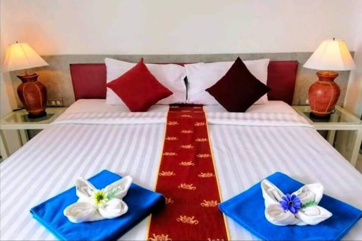 Roupas de cama premium, frigobar (abastecido com itens grátis)