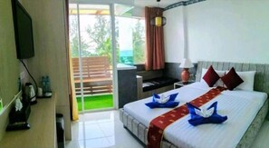 Premium bedding, free minibar, in-room safe, individually decorated