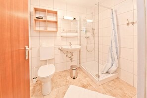 Shower, hair dryer