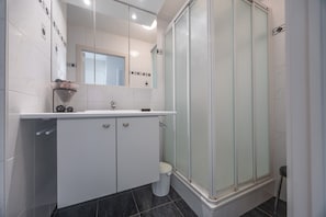 Shower, hair dryer