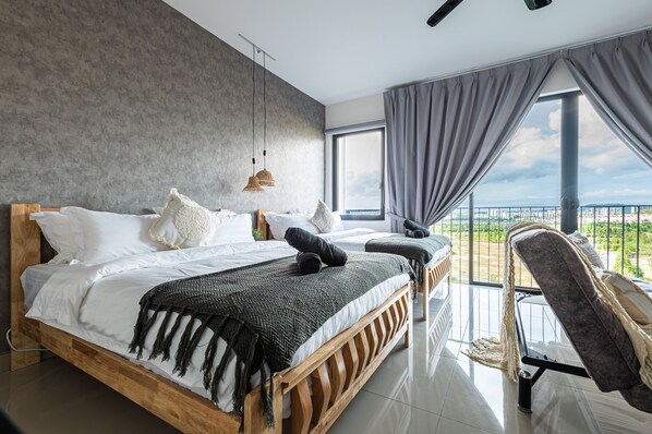 Luksusstudiosviitti | Pimennysverhot, silitysrauta/-lauta, ilmainen Wi-Fi