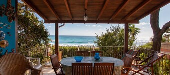Vacation Home Casa sulla Spiaggia 1 with Sea-View, Terraces & Garden