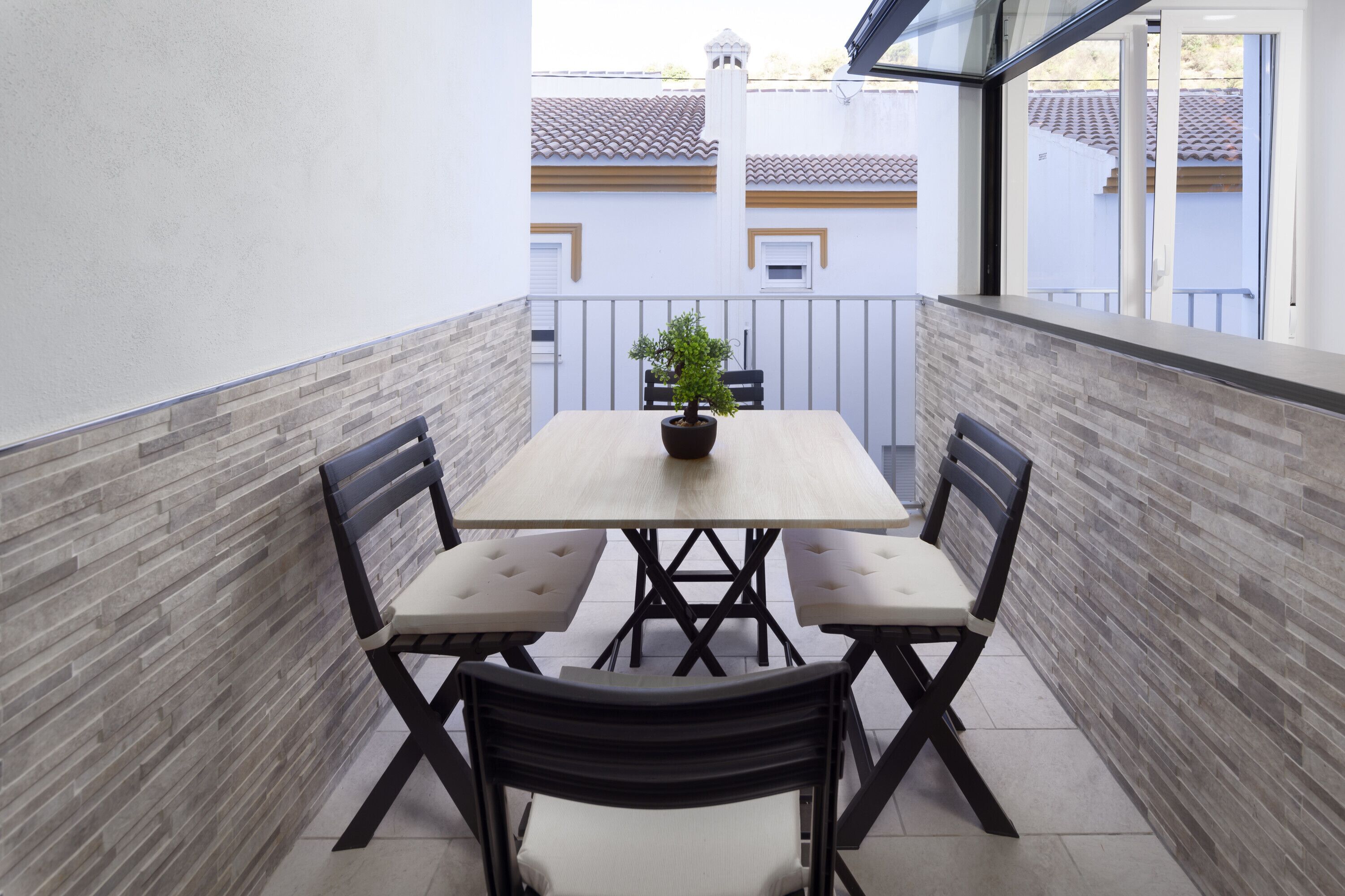 屋外ダイニングエリア