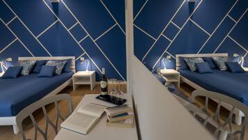 Down duvets, minibar, in-room safe, desk