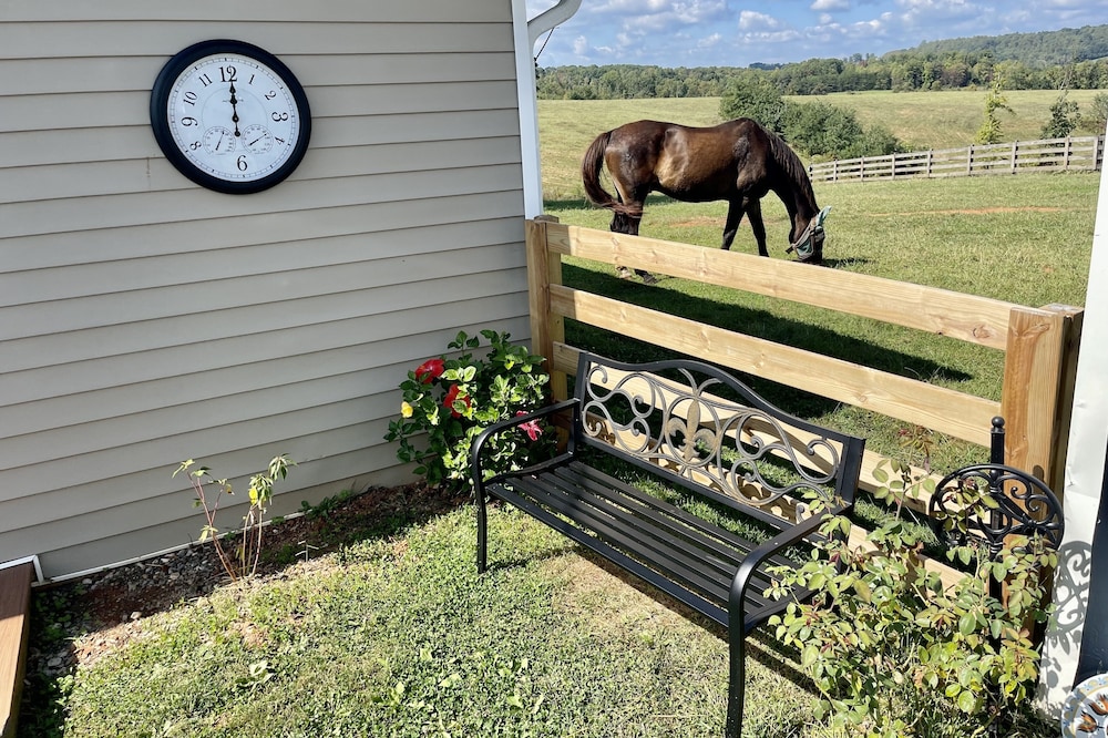 Private Farm Cottage surrounded by fields, farm animals & mountain views.