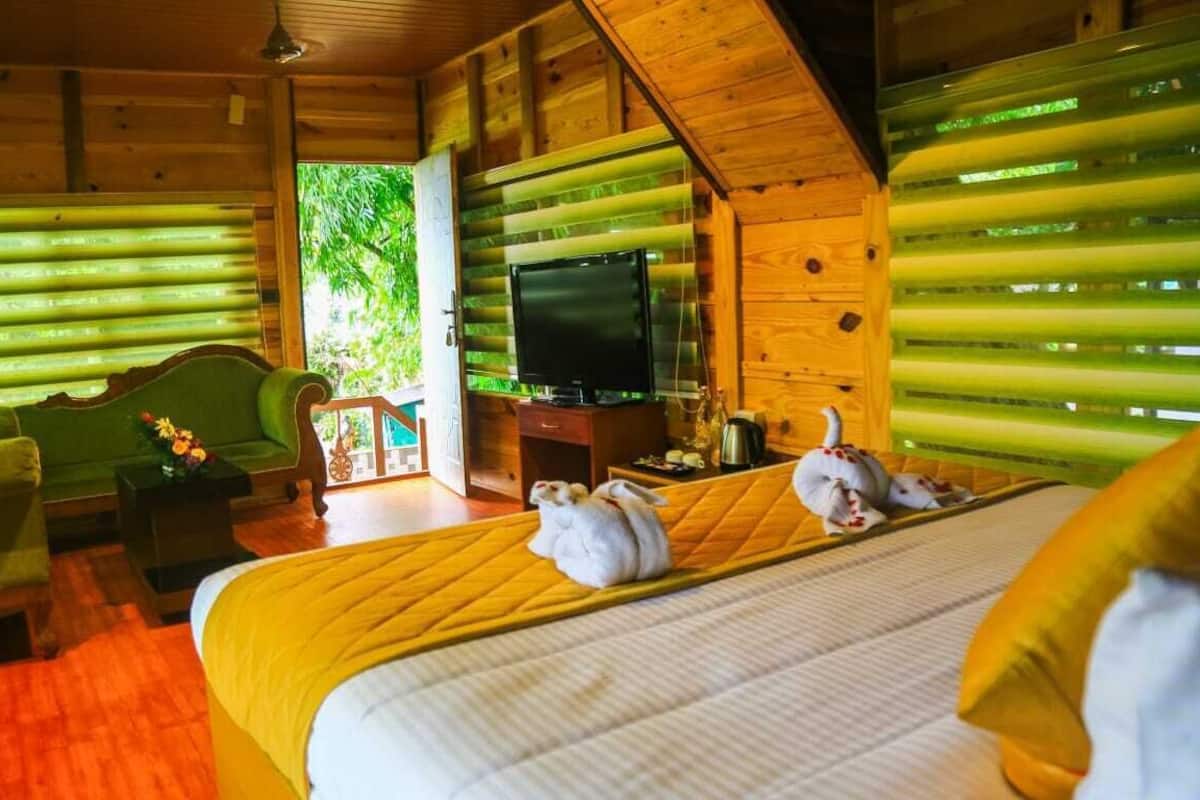 Superior Tree House | Select Comfort beds, desk, iron/ironing board (on request), WiFi (free)