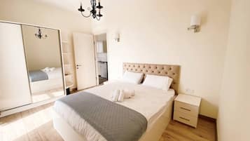 Suíte executiva | 1 quarto, frigobar, ferros/tábuas de passar roupa