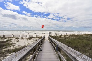 On the beach