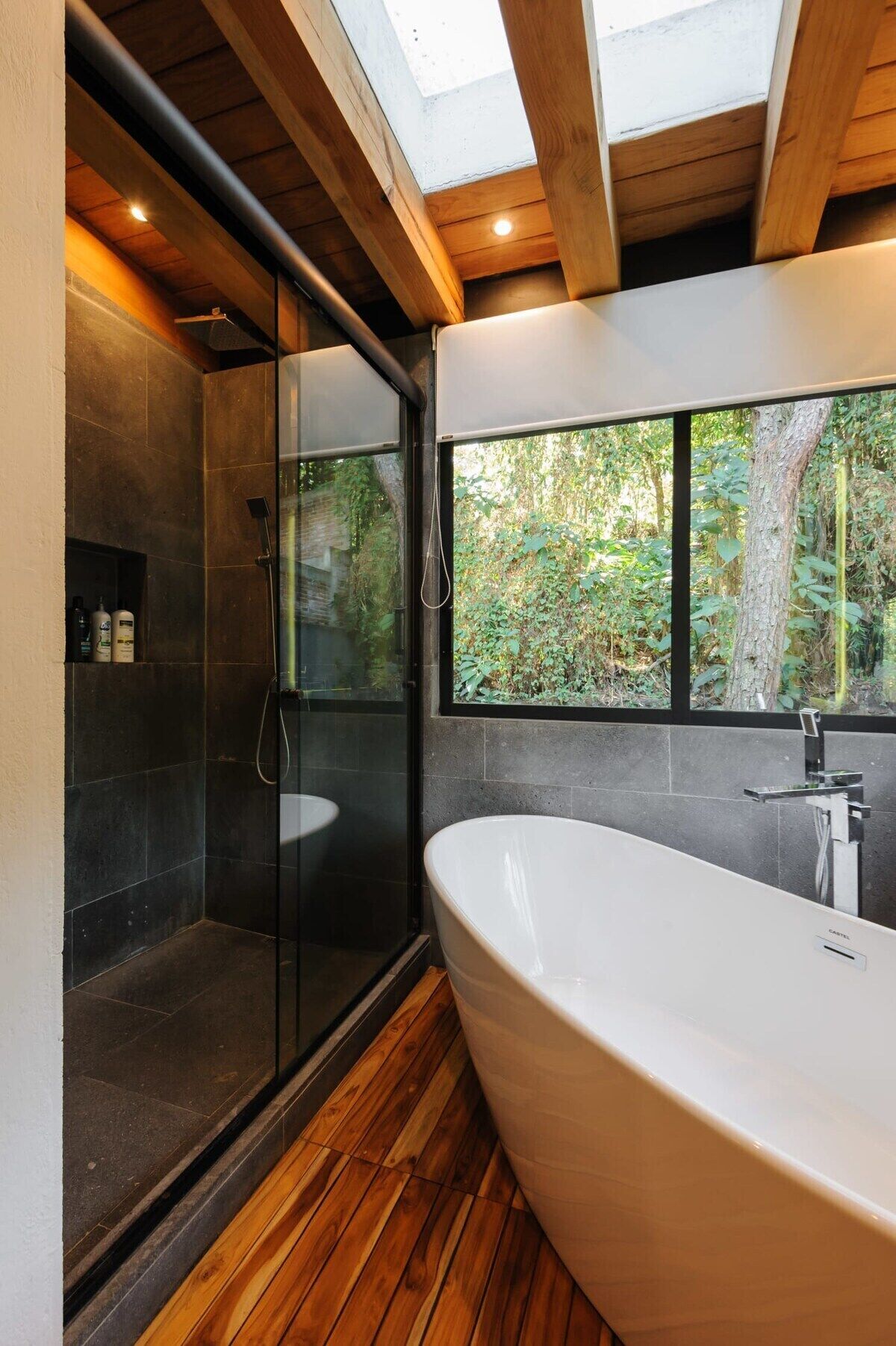 Bathtub, shampoo