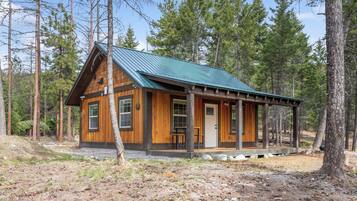 Modern Cabin | 1 bedroom, blackout drapes, iron/ironing board, free WiFi