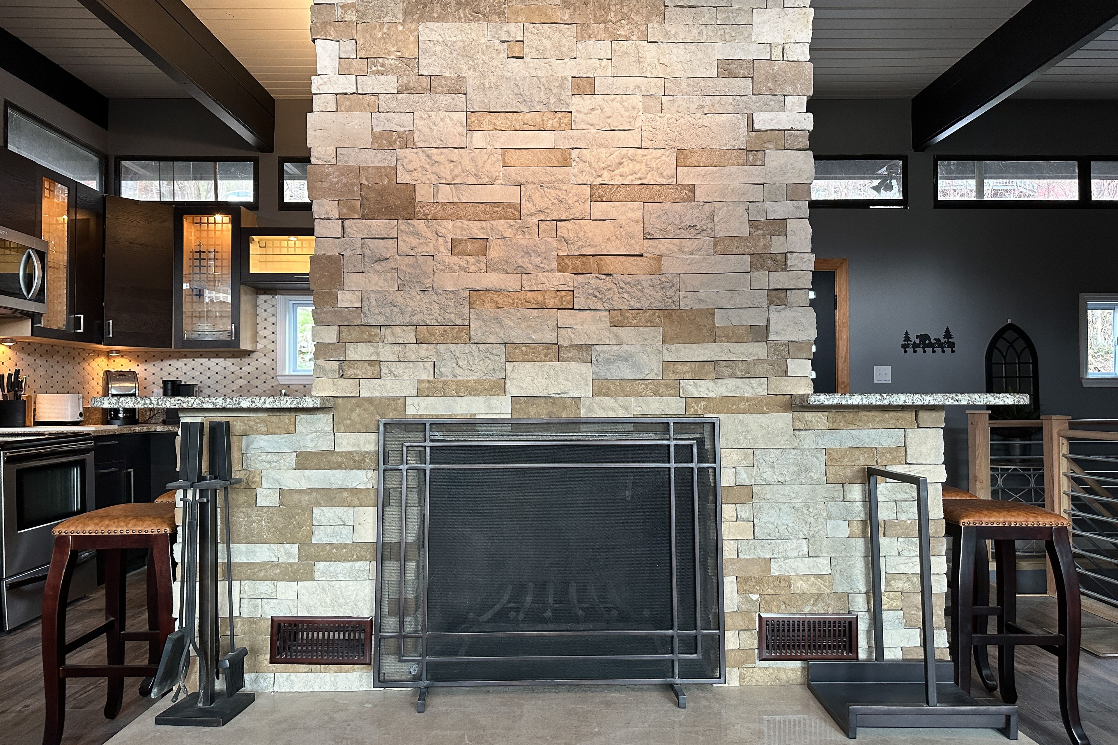 Modern Smoky Mountain escape with private sauna, deck, & amazing views