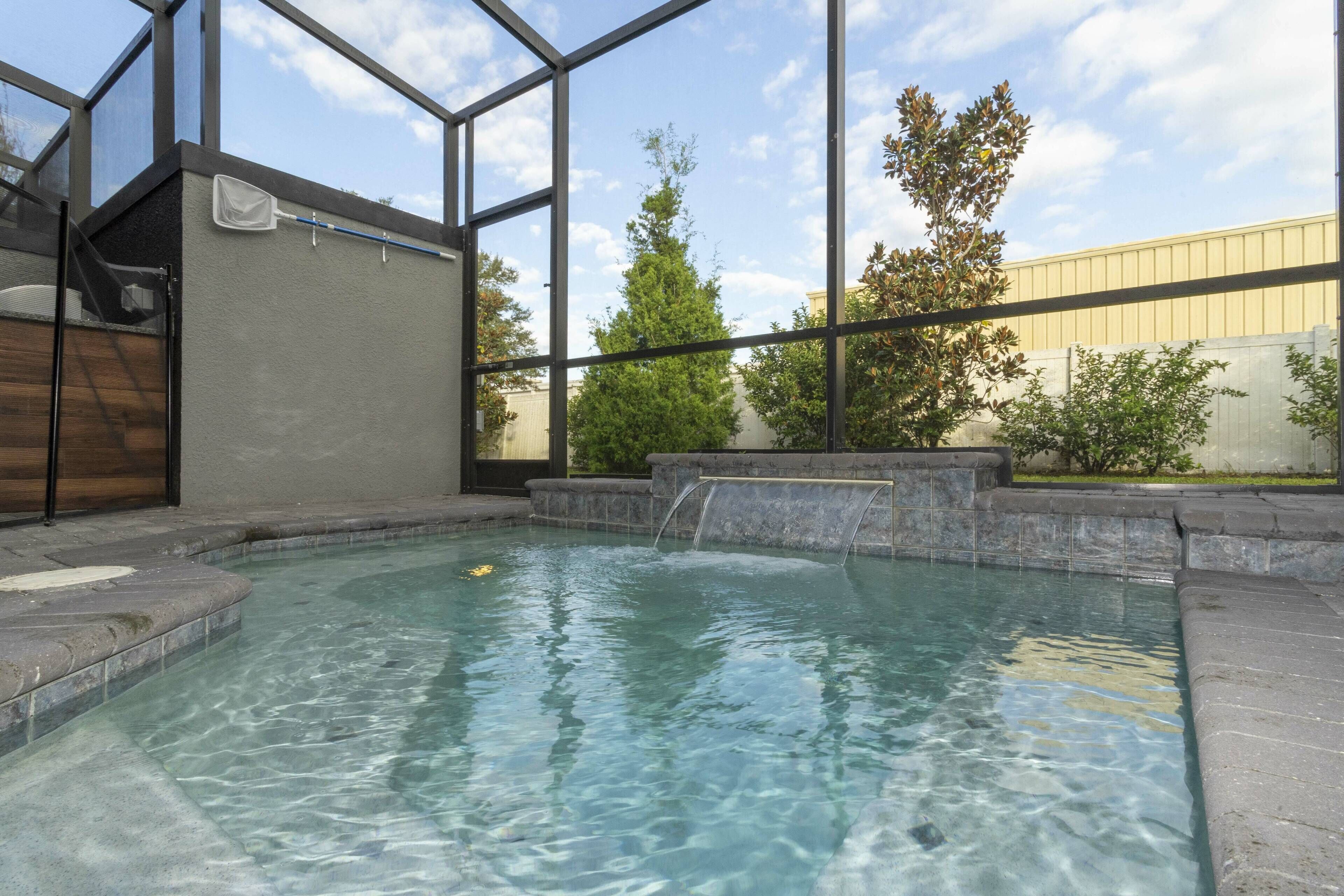 Una piscina riscaldata